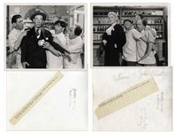 Lot of Twenty 10 x 8 Photos With Shemp as Third Stooge -- From Various Three Stooges Films -- 19 Glossy Photos, 1 Matte Finish -- Very Good Condition